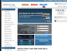Tablet Screenshot of everlight.dk